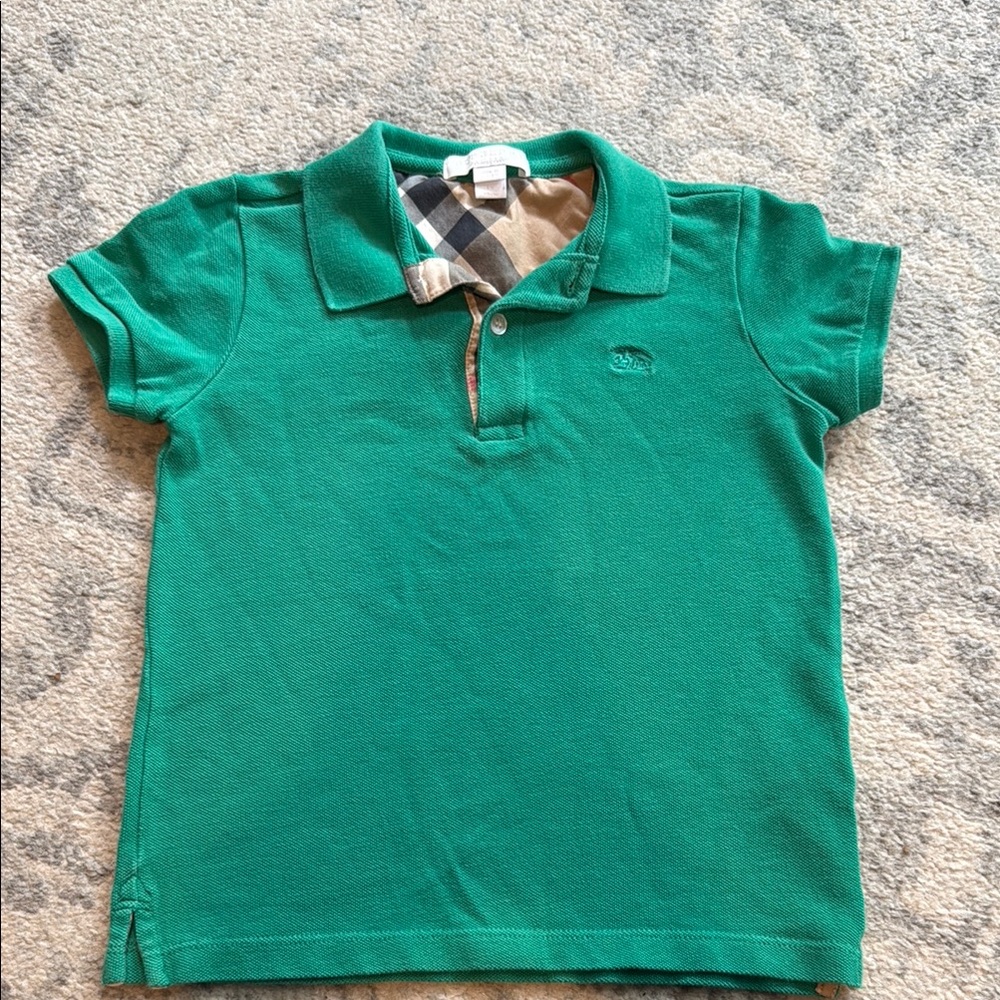 Burberry Green Polo Shirt for Kids